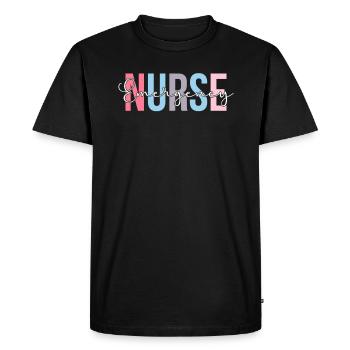 Emergency Nurse Nurse Emergency Room - Men's Premium Organic T-Shirt - black - Front - Nico (187cm)