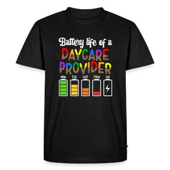 Childcare Provider Childcare Provider Babysitter - Men's Premium Organic T-Shirt - black - Front - Nico (187cm)