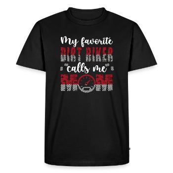 Motocross Mère Motocross Rider Motocross Maman - T-shirt Premium bio Homme - noir - Devant - Nico (187cm)