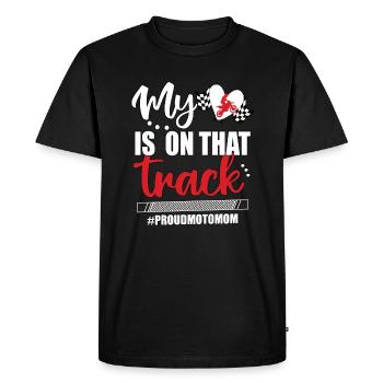 Motocross Mère Motocross Rider Motocross Maman - T-shirt Premium bio Homme - noir - Devant - Nico (187cm)