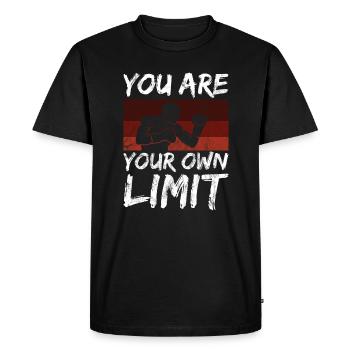 Sports de boxe Dire que vous êtes votre état d’ limite - T-shirt Premium bio Homme - noir - Devant - Nico (187cm)