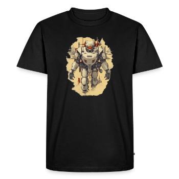 Mecha - Men's Premium Organic T-Shirt - black - Front - Nico (187cm)