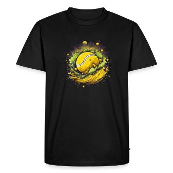 Balle de tennis - T-shirt Premium bio Homme - noir - Devant - Nico (187cm)