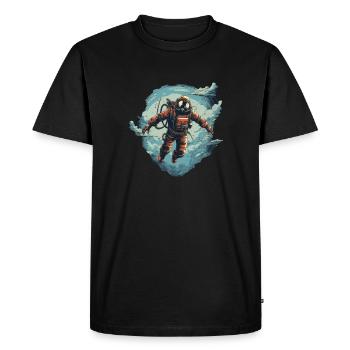 Diver - Men's Premium Organic T-Shirt - black - Front - Nico (187cm)