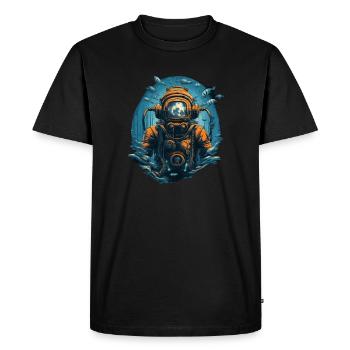 Diver - Men's Premium Organic T-Shirt - black - Front - Nico (187cm)