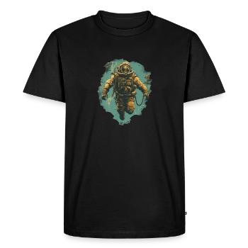 Plongeur - T-shirt Premium bio Homme - noir - Devant - Nico (187cm)