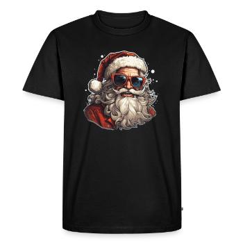 Santa Claus - illustration - Men's Premium Organic T-Shirt - black - Front - Nico (187cm)