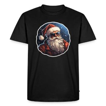 Santa Claus - illustration - Men's Premium Organic T-Shirt - black - Front - Nico (187cm)