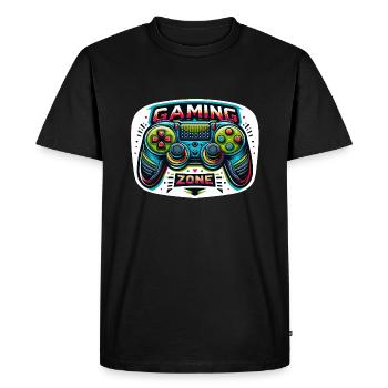 Gaming Zone - Controller Illustration - Men's Premium Organic T-Shirt - black - Front - Nico (187cm)