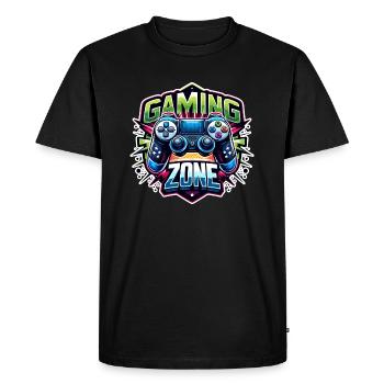 Gaming Zone - Controller Illustration - Men's Premium Organic T-Shirt - black - Front - Nico (187cm)