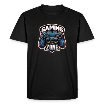 Gaming Zone - Controller Illustration - Men's Premium Organic T-Shirt - black - Front - Nico (187cm)