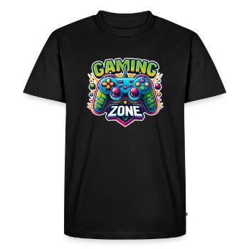 Gaming Zone - Controller Illustration - Men's Premium Organic T-Shirt - black - Front - Nico (187cm)
