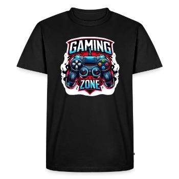 Gaming Zone - Controller Illustration - Men's Premium Organic T-Shirt - black - Front - Nico (187cm)