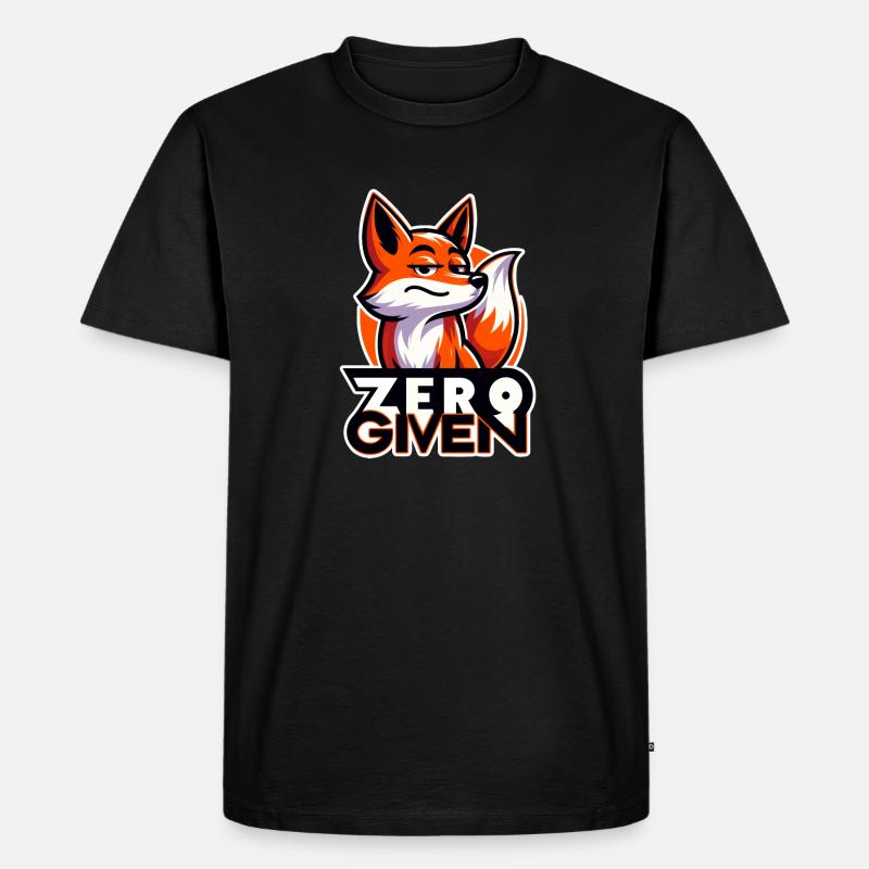 Zero Given - Fuchs Illustration - Männer Premium Bio T-Shirt - Schwarz