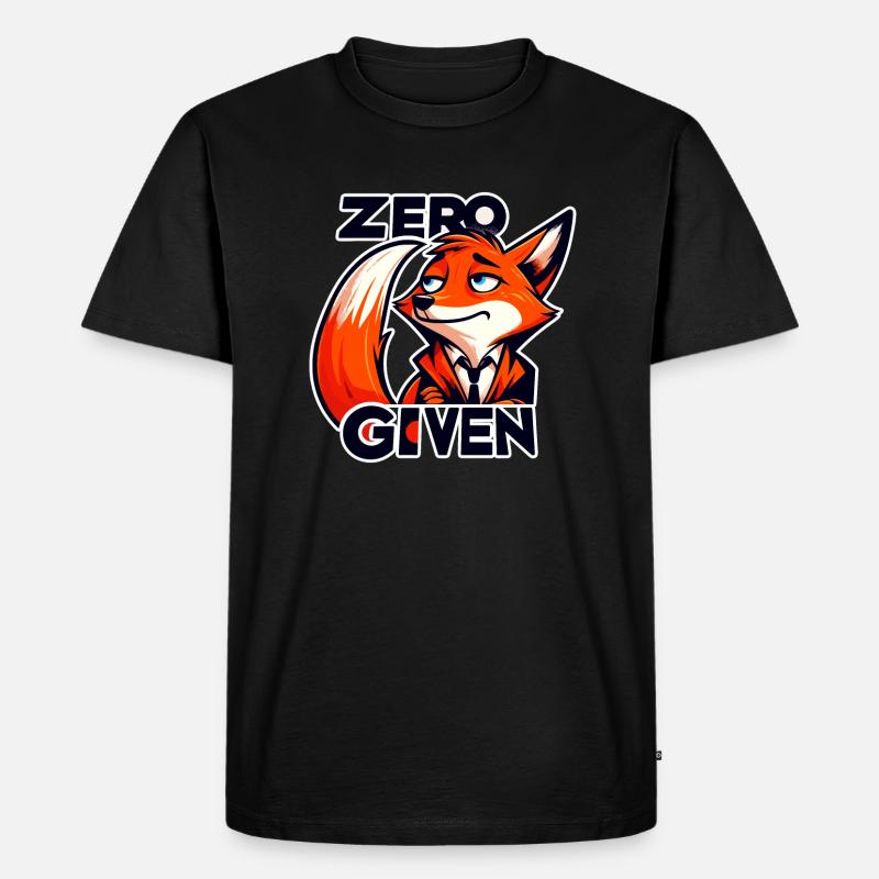 Zero Given - Fuchs Illustration - Männer Premium Bio T-Shirt - Schwarz