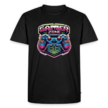 Gamer Zone - Controller Illustration - Men's Premium Organic T-Shirt - black - Front - Nico (187cm)