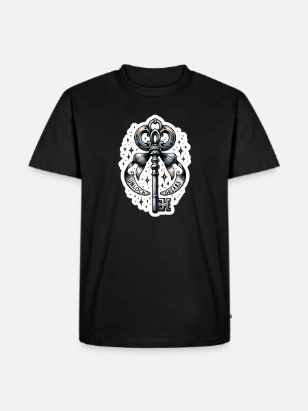 Unlock Dreams - Key Illustration - Men's Premium Organic T-Shirt - black