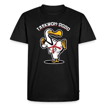 Taekwon-Dodo Arts Martiaux Karaté Dodo Oiseau - T-shirt Premium bio Homme - noir - Devant - Nico (187cm)