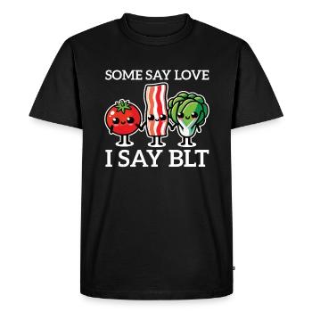 BLT Sandwich Foodie Love Toast Pain Cuisson Au Bacon - T-shirt Premium bio Homme - noir - Devant - Nico (187cm)