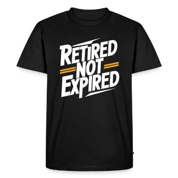 Retraité mais pas expiré Drôle de retraite - T-shirt Premium bio Homme - noir - Devant - Nico (187cm)