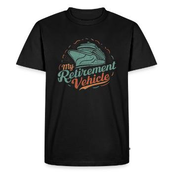 Mon véhicule de retraite Croisière Maman Papa Croisière - T-shirt Premium bio Homme - noir - Devant - Nico (187cm)
