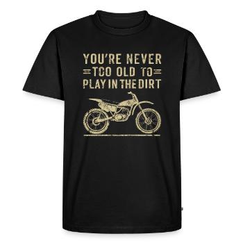 Jouez dans le Dirt Bike Motocross Hommes et Garçons - T-shirt Premium bio Homme - noir - Devant - Nico (187cm)