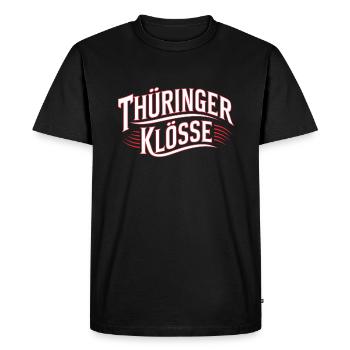 Boulettes de cuisine allemandes dialecte de Thuringe - T-shirt Premium bio Homme - noir - Devant - Nico (187cm)