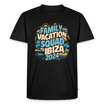 Escouade de vacances en famille à Ibiza 2024 Vacances d’été - T-shirt Premium bio Homme - noir - Devant - Nico (187cm)