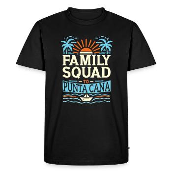 Escouade de vacances en famille Punta Cana 2024 vacances d’été - T-shirt Premium bio Homme - noir - Devant - Nico (187cm)
