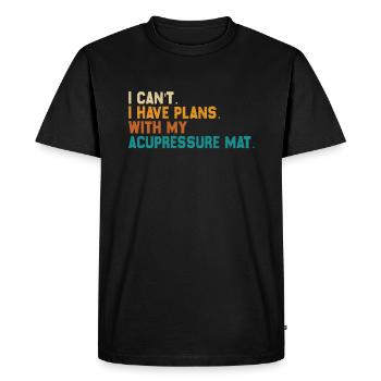 Acupressure Mat Plans Funny - Men's Premium Organic T-Shirt - black - Front - Nico (187cm)