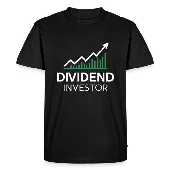 Funny Dividend Investor Financial Independence - Men's Premium Organic T-Shirt - black - Front - Nico (187cm)