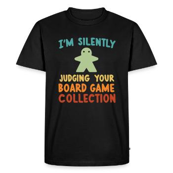 Geeks de jeux de société drôle de dicton Board Gamers - T-shirt Premium bio Homme - noir - Devant - Nico (187cm)