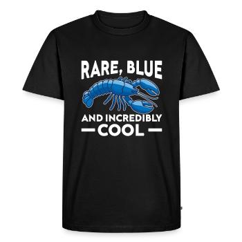 Blue Lobster Drôle de dicton Incroyablement cool Maine - T-shirt Premium bio Homme - noir - Devant - Nico (187cm)