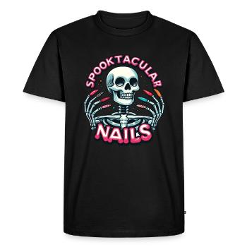 Spooktacular Nails Nail Tech Nail Tech beautician - Men's Premium Organic T-Shirt - black - Front - Nico (187cm)