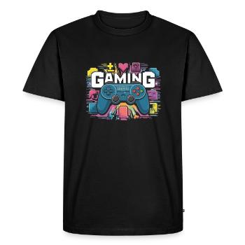 Gaming - Controllers - Men's Premium Organic T-Shirt - black - Front - Nico (187cm)