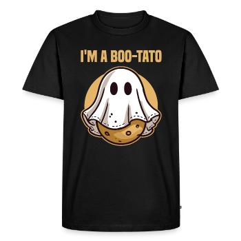 Je suis un Boo-Tato Funny Potato Halloween Costume Ghos - T-shirt Premium bio Homme - noir - Devant - Nico (187cm)