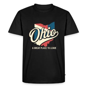 Ohio Un endroit idéal pour laisser Funny Ohio Meme - T-shirt Premium bio Homme - noir - Devant - Nico (187cm)
