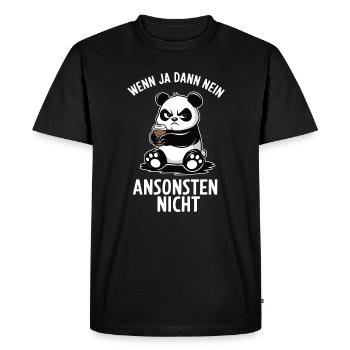 If so, then no otherwise not Panda Bear No B - Men's Premium Organic T-Shirt - black - Front - Nico (187cm)