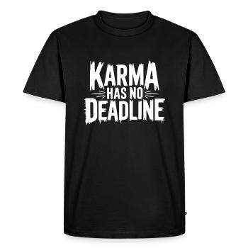 Le karma n’a pas de date limite Destiny Destin Équilibre - T-shirt Premium bio Homme - noir - Devant - Nico (187cm)