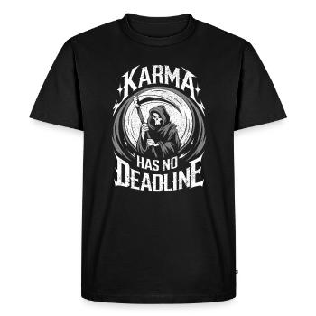 Le karma n’a pas de date limite Destiny Destin Équilibre - T-shirt Premium bio Homme - noir - Devant - Nico (187cm)