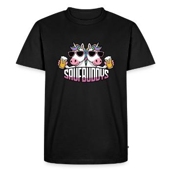 Booze Buddy Booze Buddies Drink Beer Alcohol Party A - Men's Premium Organic T-Shirt - black - Front - Nico (187cm)