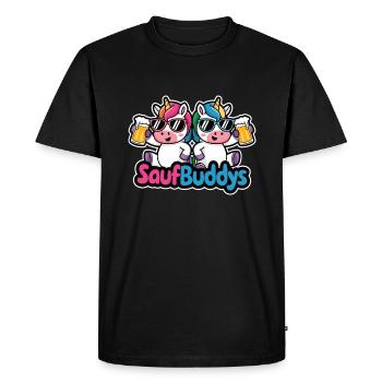 Booze Buddy Booze Buddies Drink Beer Alcohol Party A - Men's Premium Organic T-Shirt - black - Front - Nico (187cm)