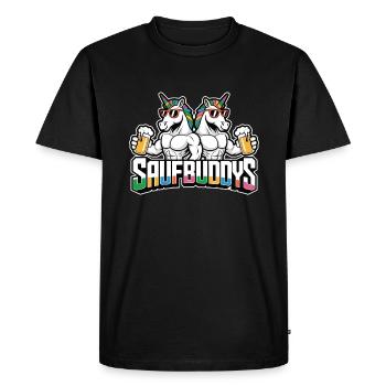 Booze Buddy Booze Buddies Drink Beer Alcohol Party A - Men's Premium Organic T-Shirt - black - Front - Nico (187cm)