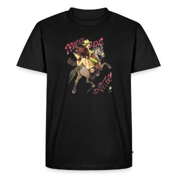 Rendez-Vous c'est un Art'Up ! - T-shirt Premium bio Homme - noir - Devant - Nico (187cm)