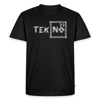 Tekno 23 - T-shirt Premium bio Homme - noir - Devant - Nico (187cm)