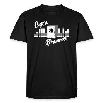 Cajon Drummer Kajon Player - T-shirt Premium bio Homme - noir - Devant - Nico (187cm)