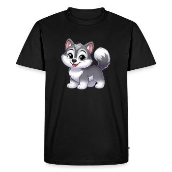 wolf 12 - T-shirt Premium bio Homme - noir - Devant - Nico (187cm)