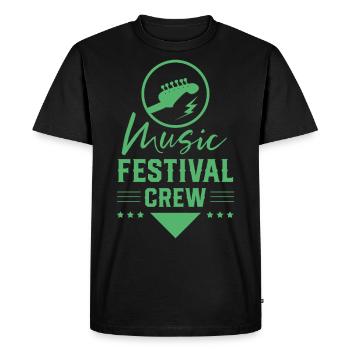 Musique Festival Festival Festival - T-shirt Premium bio Homme - noir - Devant - Nico (187cm)