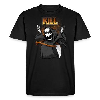 Kill - Men's Premium Organic T-Shirt - black - Front - Nico (187cm)
