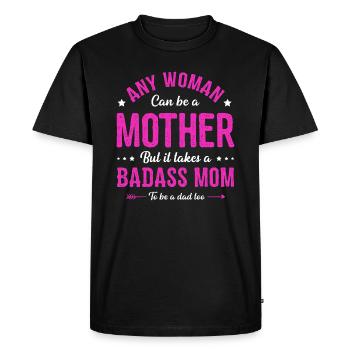 Toute femme peut être une mère mère célibataire Fête des mères - T-shirt Premium bio Homme - noir - Devant - Nico (187cm)